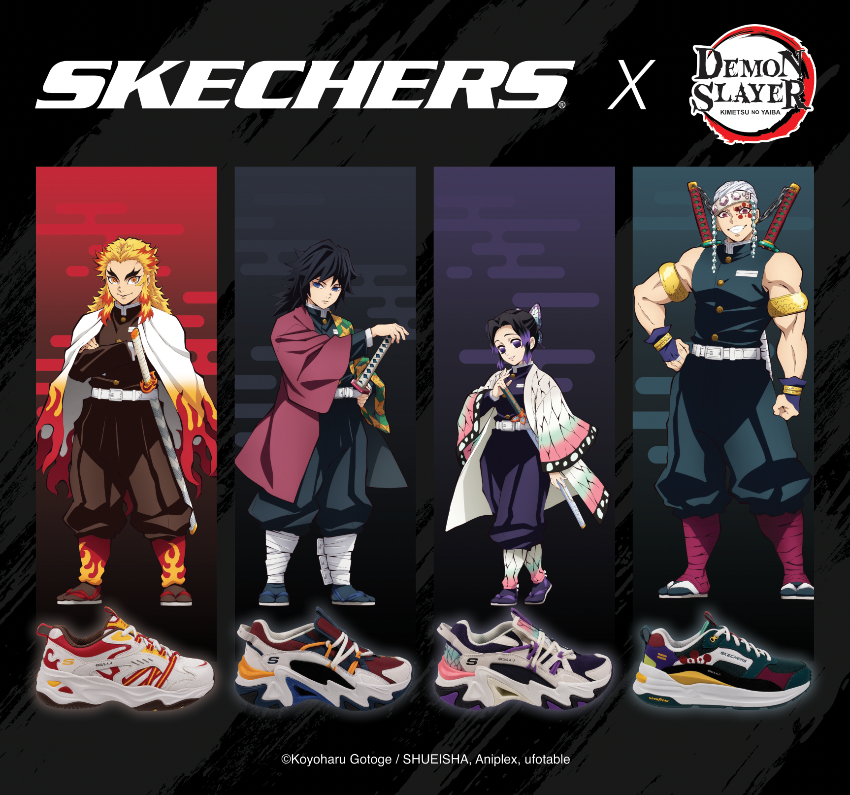ถึงเวลาโดดเด่นอย่างมีสไตล์กับคอลเล็กชันใหม่ “Skechers x Demon Slayer”
