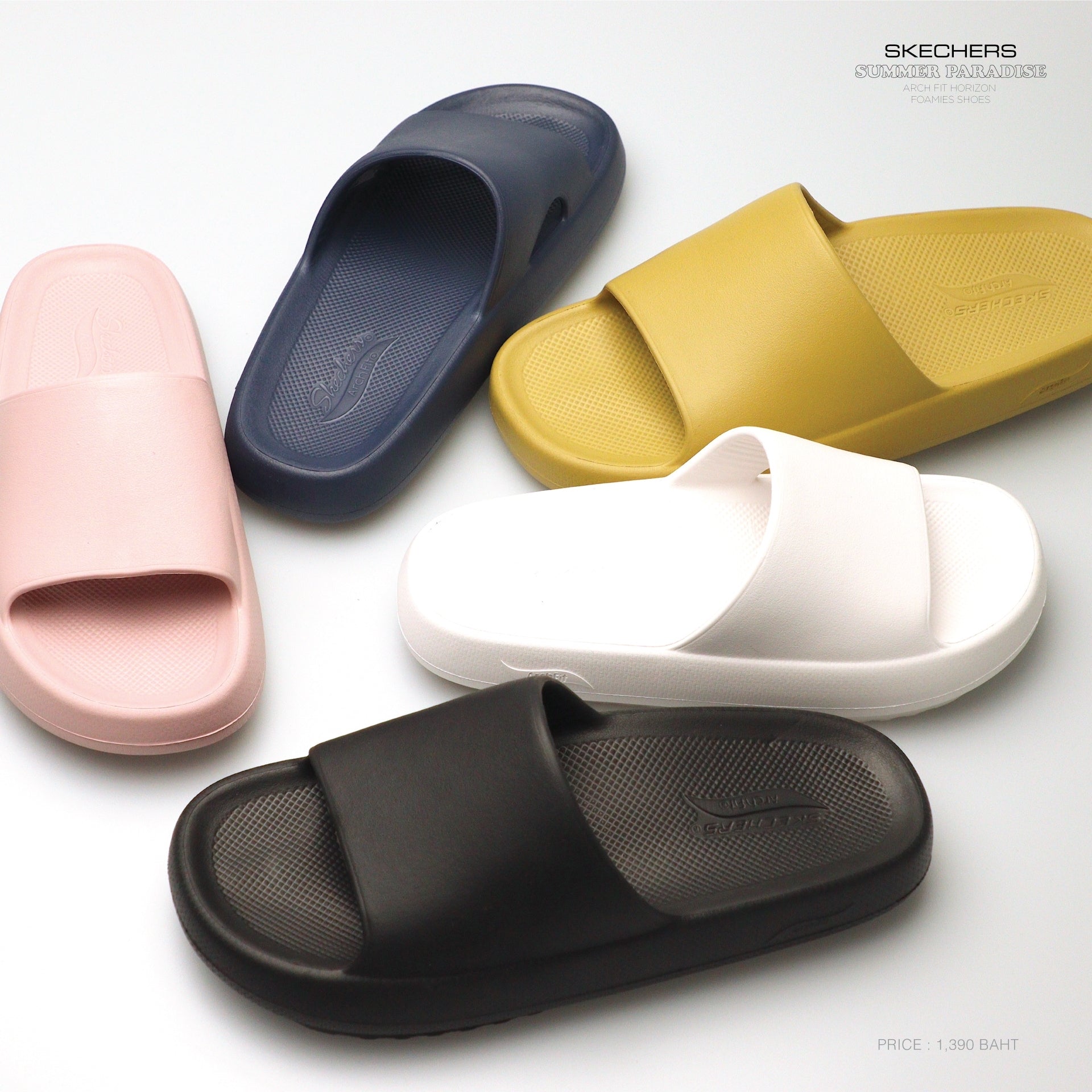 Skechers Foamies®: Arch Fit® Horizon ก้าวไปในความสบายที่รองรับฝ่าเท้าคุณ ในสไตล์เบาๆ