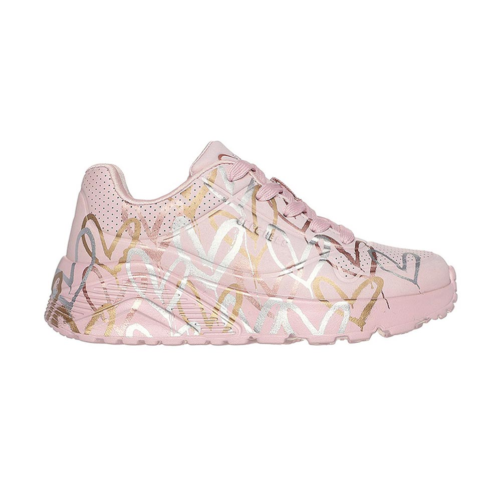 JGoldcrown: SKECHERS Street Uno Lite - Metallic Love