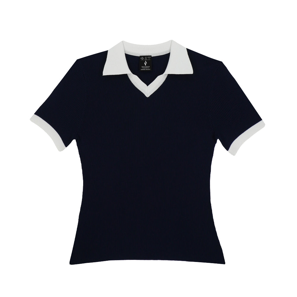 short sleeve black sports polo shirt