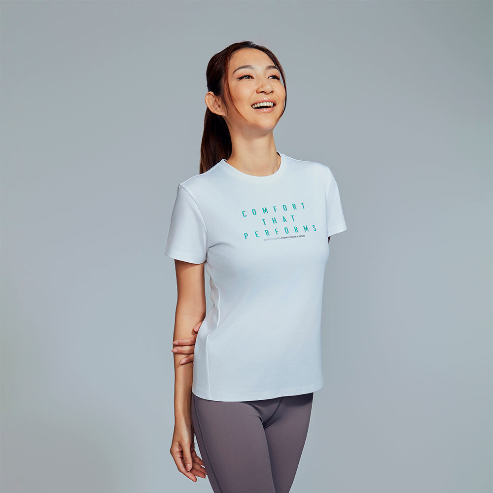 Tropical Bloom: Performance Short Sleeve Tee