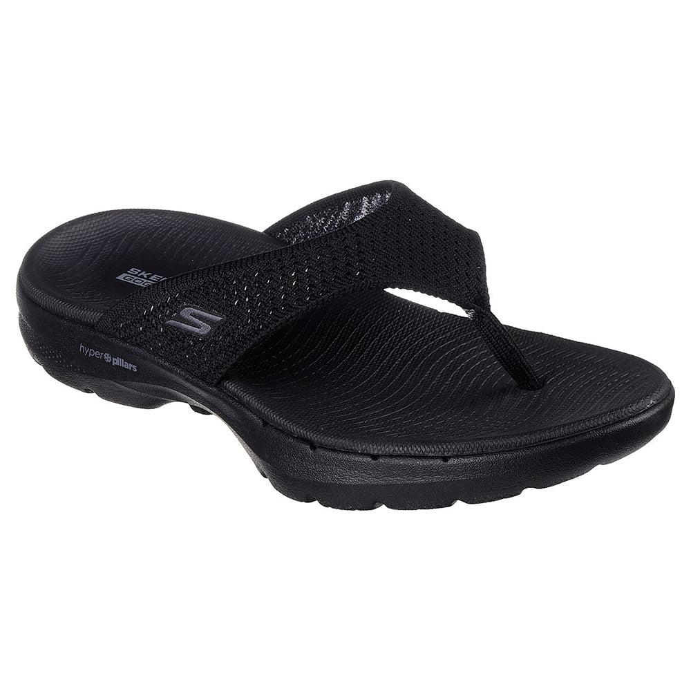 Skechers สเก็ตเชอร์ส รองเท้าแตะผู้หญิง Women On-The-GO GOwalk 6 Lite Step Sandals - 141001-BKGY