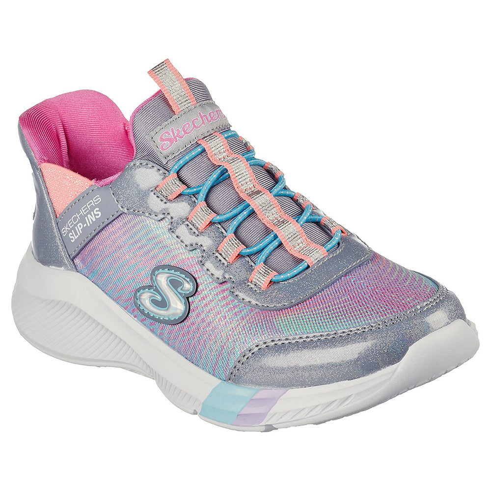 Skechers สเก็ตเชอร์ส รองเท้าเด็กผู้หญิง Girls Slip-Ins Foamies Dreamy Lites Shoes - 303514L-GYMT
