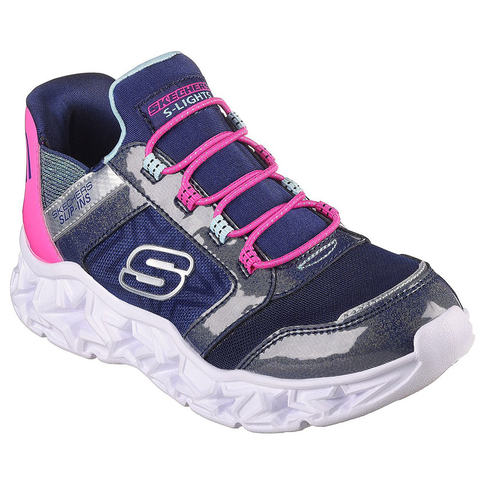 Skechers สเก็ตเชอร์ส เด็กผู้หญิง Girls Slip-Ins Galaxy Lights Bright Cosmic Shoes - 303701L-NVMT
