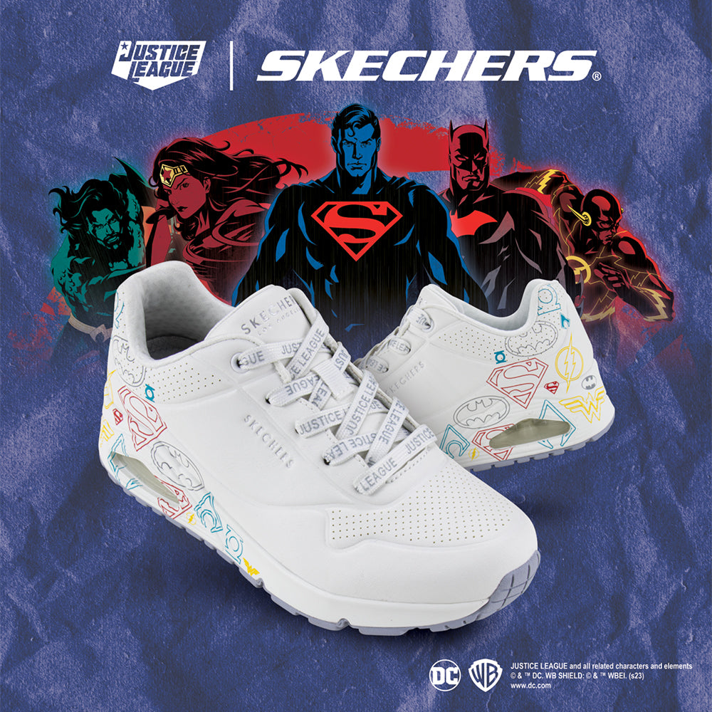 Skechers สเก็ตเชอร์ส ผู้หญิง Women DC Collection SKECHERS Street Uno Shoes - 800018-WHT